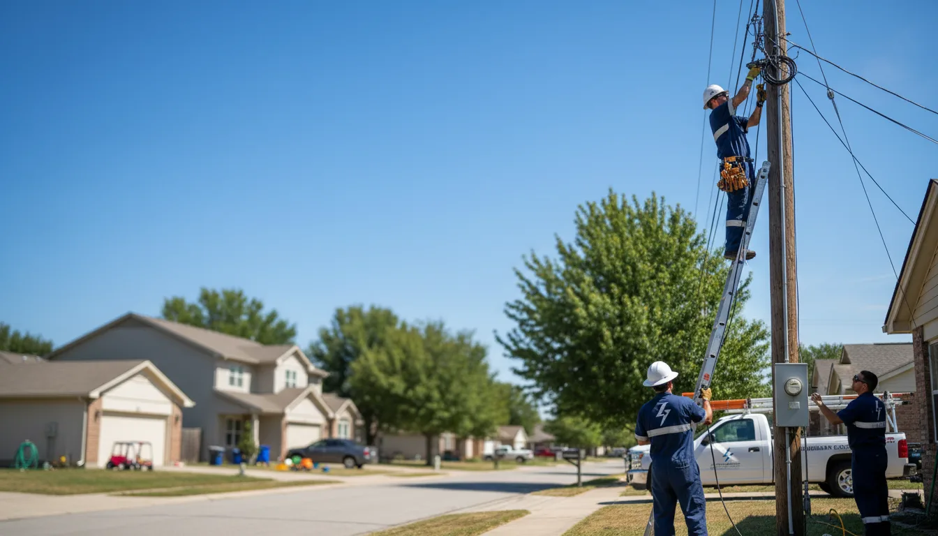 Residential electrician providing installation services in Sandyville, OH